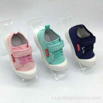 Новая оптовая обувь для девочек; детская парусиновая обувь.
